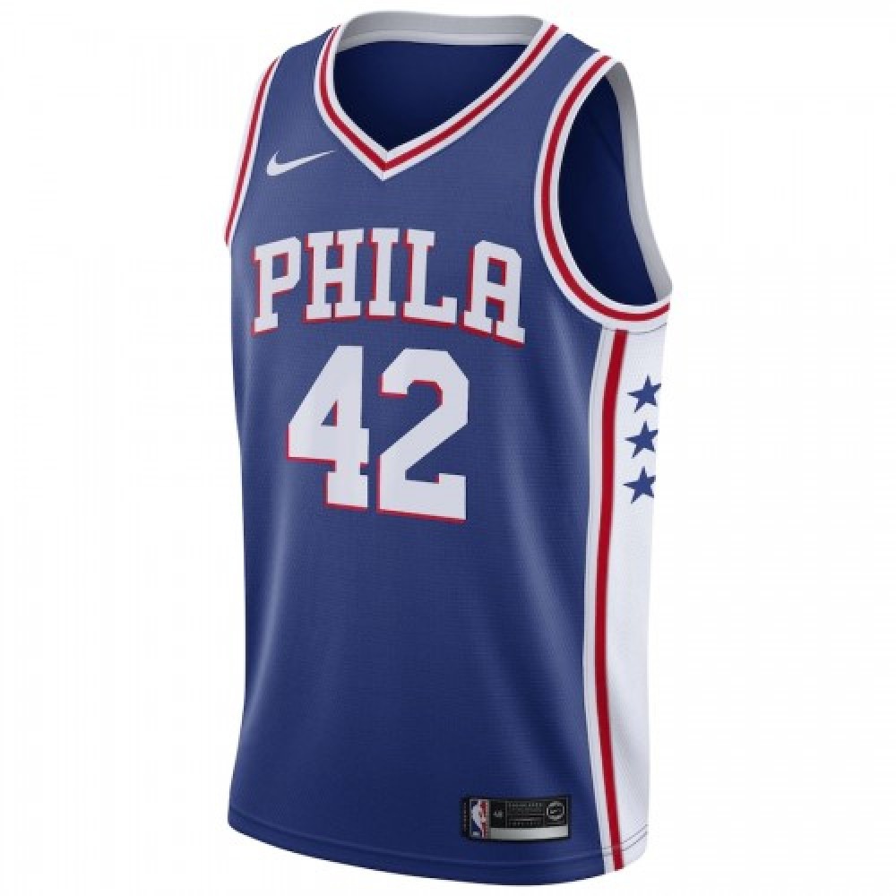 Men's Philadelphia 76ers Al Horford #42 Royal 2019/20 Swingman Jersey - Icon Edition-Pro Kit Vault | Brand New 26/27 Sports Jerseys